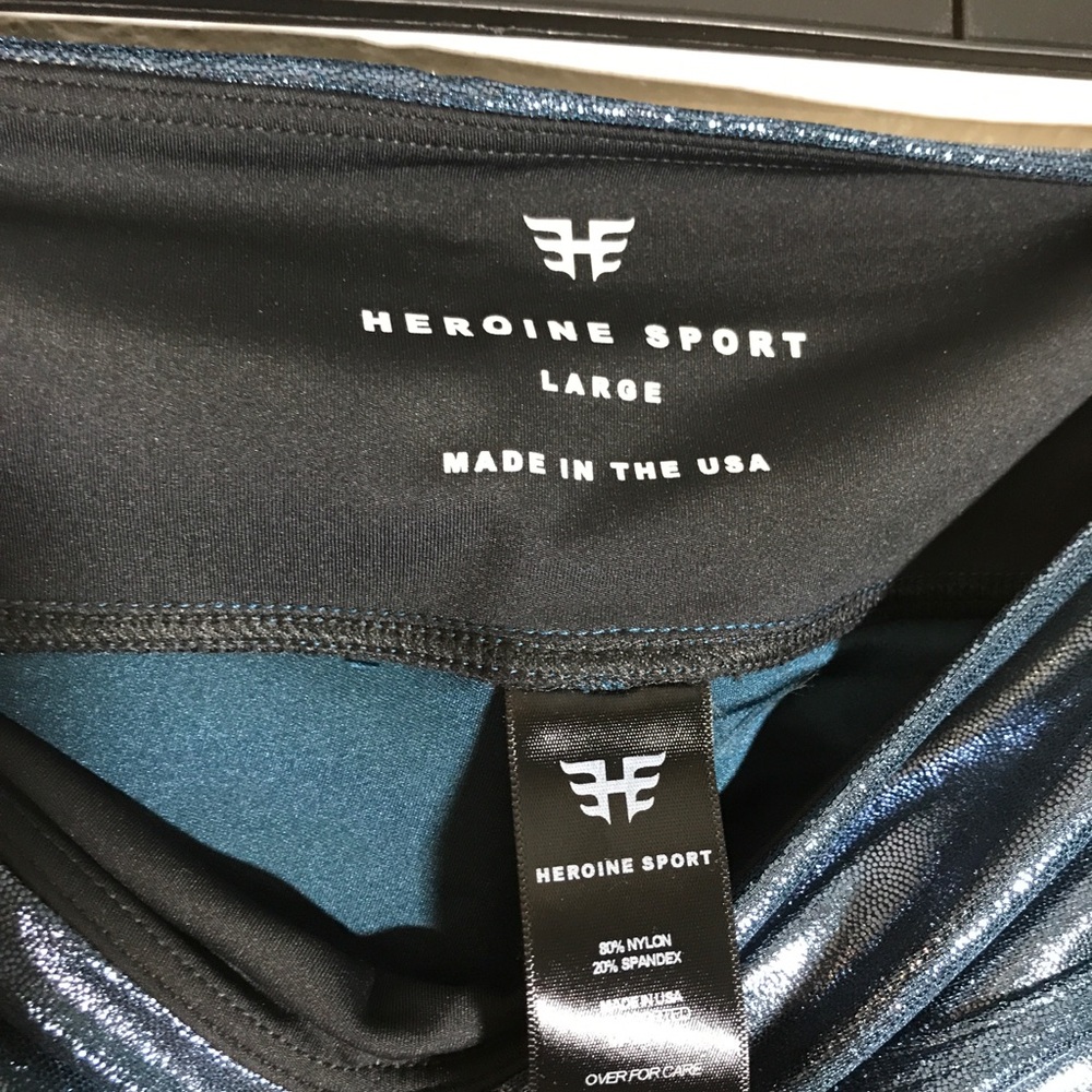 Heroine Sport Marvel Legging Cerulean Blue Sz L - Picture 6 of 6